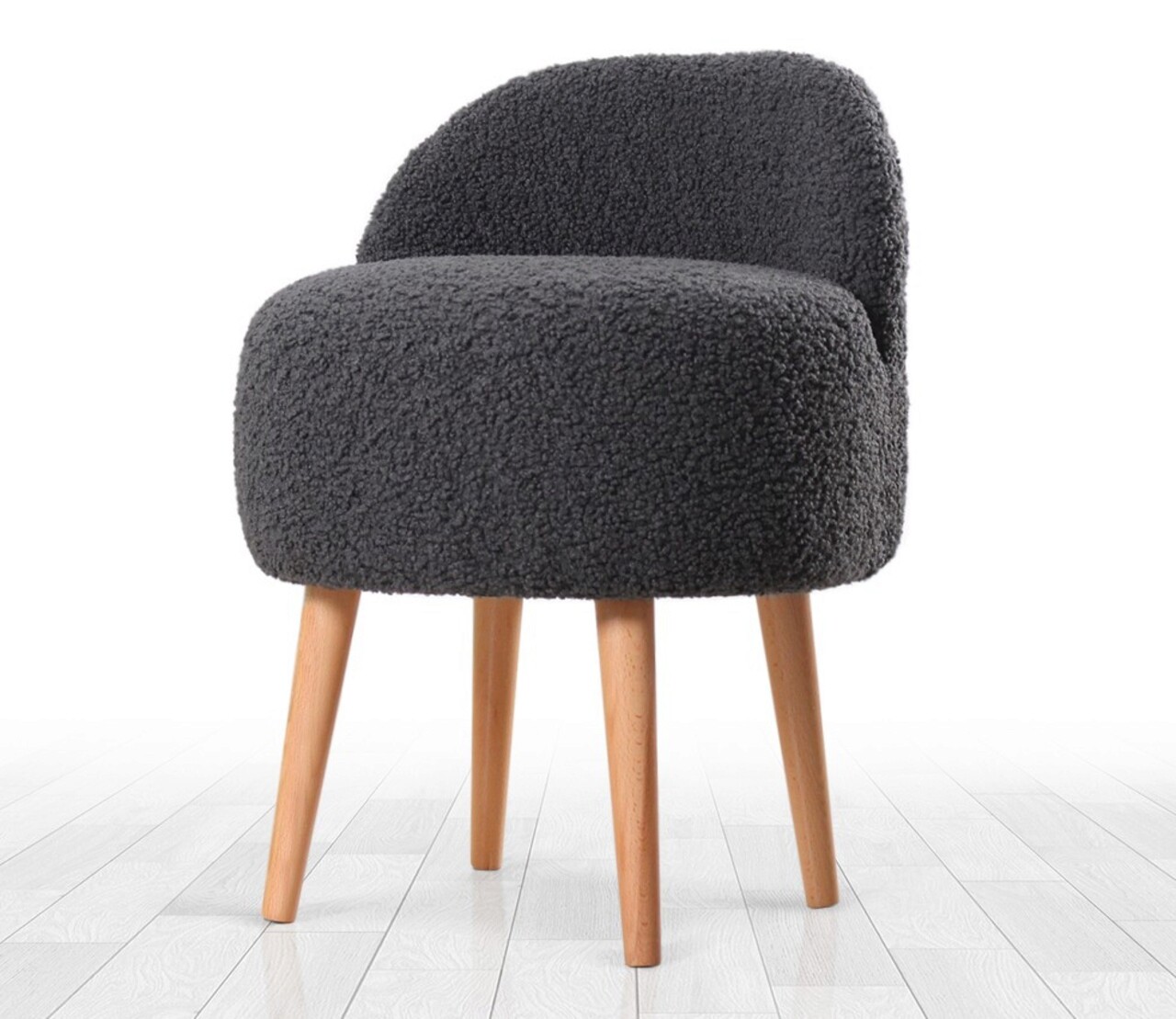 Taburet, Atelier del Sofa, 209FLF1153, Gri inchis - imagine 6